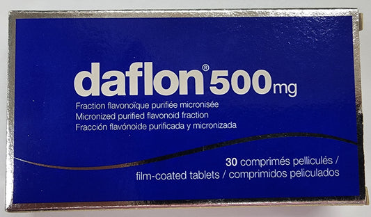 Daflon  500 mg  30 tabletas